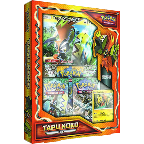 Cards and Comics - Now in stock! Pokémon Tapu Koko box. You get 3 pack and  a promo and a big card! #pokemon